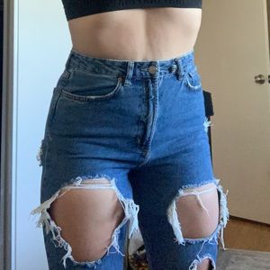 BDG Mom Jeans With Rips